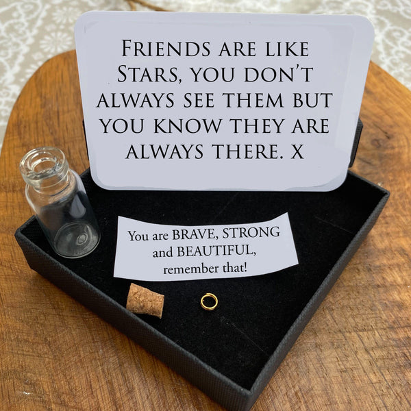 send a message in a bottle to a loved one for Valentines or as a gift, friendship quotes gift, gift under £5, boyfriend 1 year anniversary gift